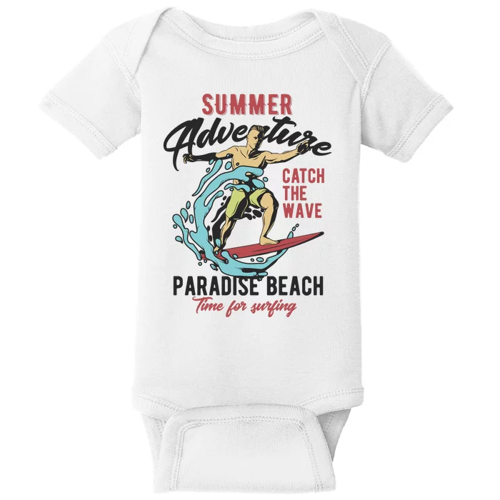 Summer Adventure Paradise Beach Baby Bodysuit