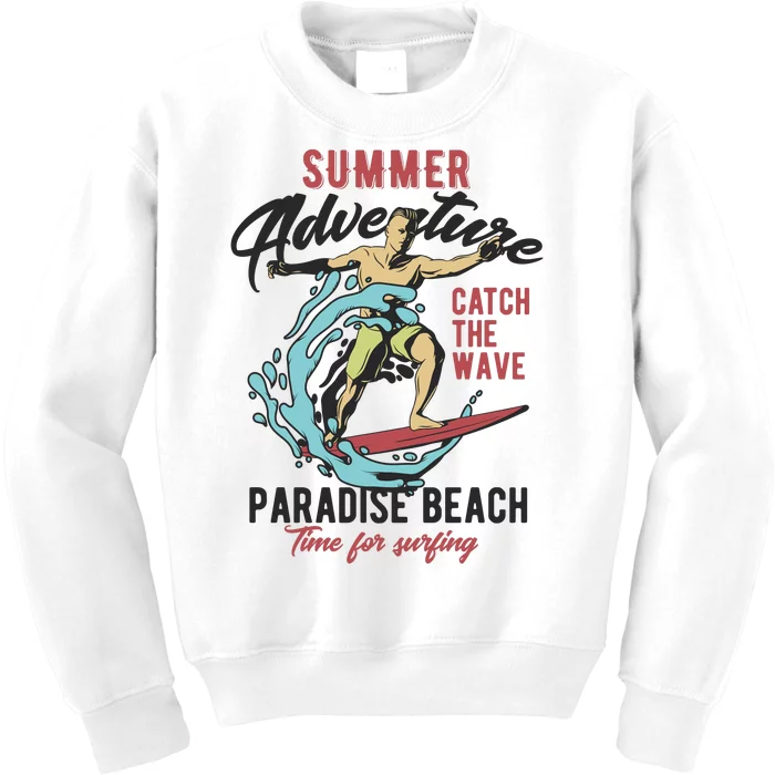 Summer Adventure Paradise Beach Kids Sweatshirt