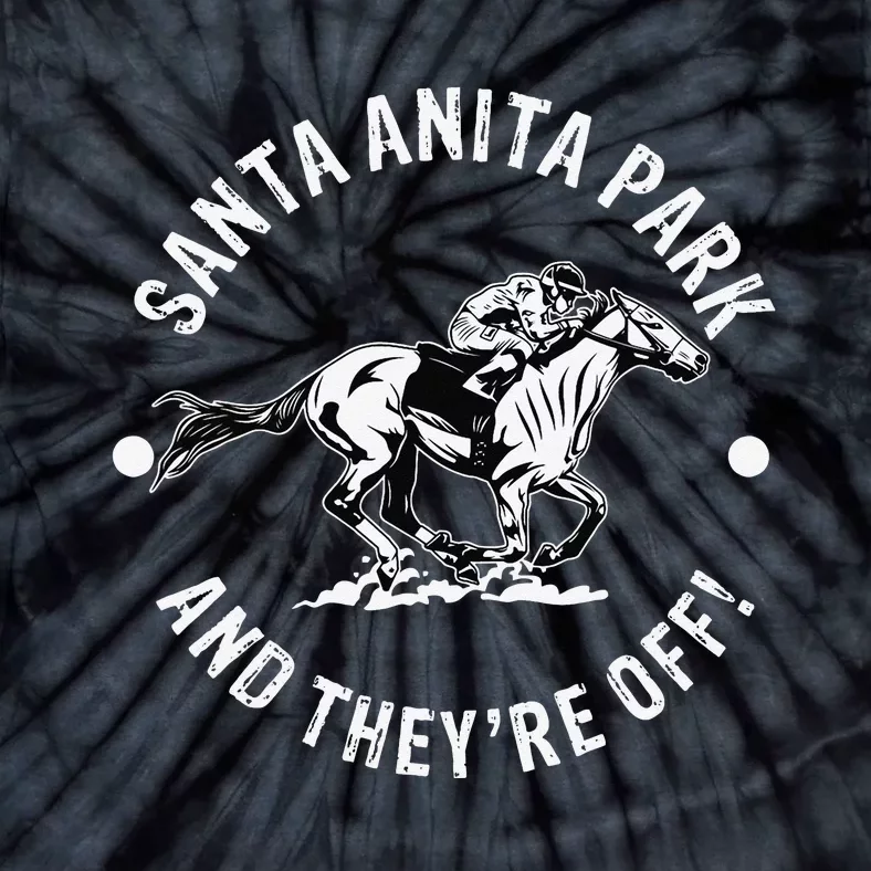 Santa Anita Park Racetrack Horse Racing Equestrian CA Derby Tie-Dye T-Shirt