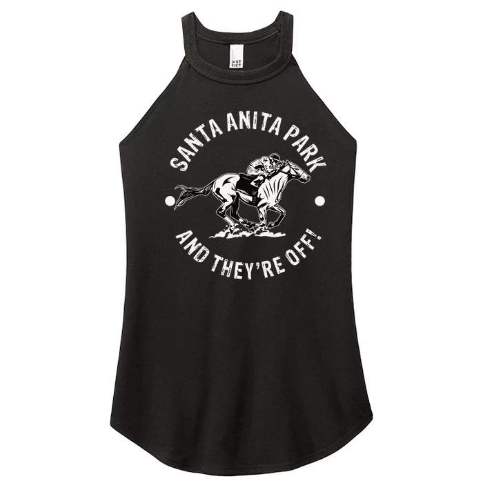 Santa Anita Park Racetrack Horse Racing Equestrian CA Derby Women’s Perfect Tri Rocker Tank