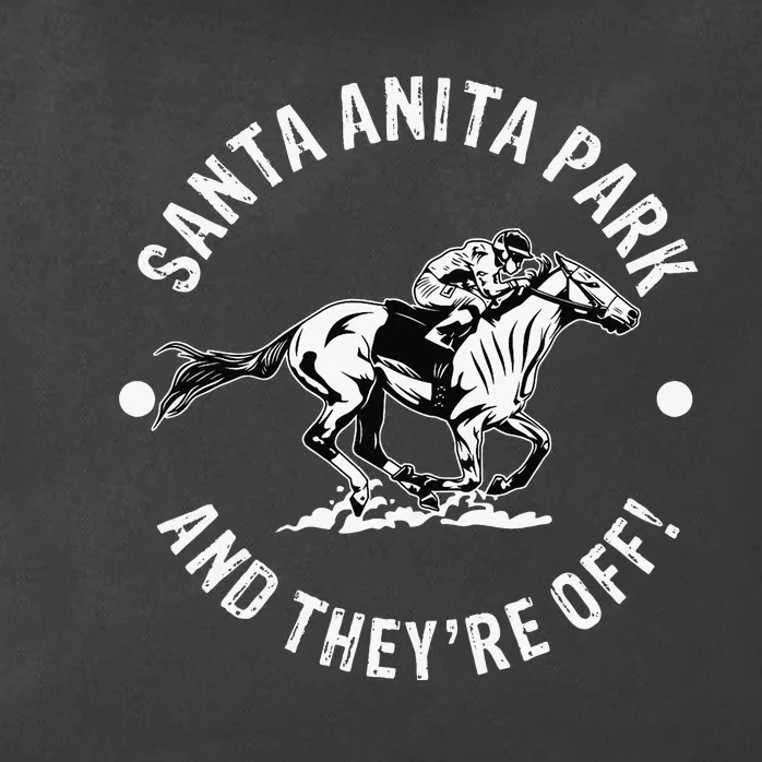 Santa Anita Park Racetrack Horse Racing Equestrian CA Derby Zip Tote Bag