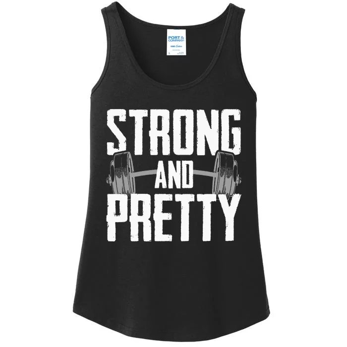 Strong And Pretty Powerlifting Apparel Gym Ladies Essential Tank