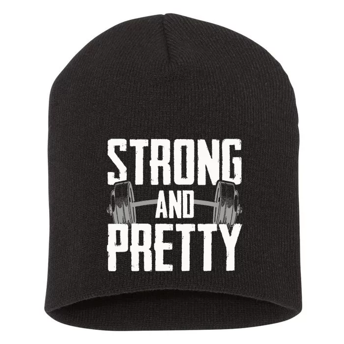 Strong And Pretty Powerlifting Apparel Gym Short Acrylic Beanie