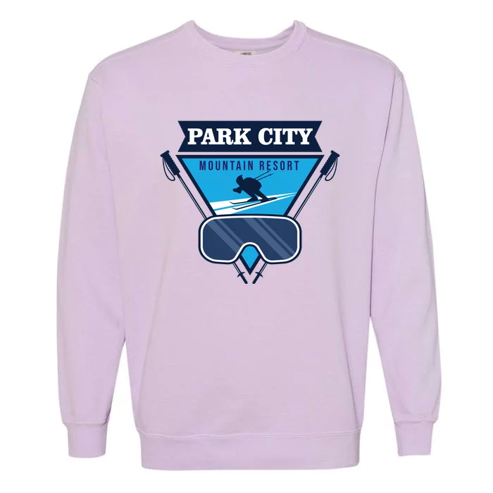 Ski At Park City Mountain Resort Garment-Dyed Sweatshirt