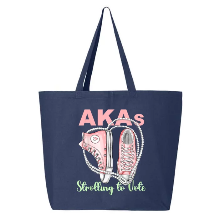 Shoes And Pearls Akas Strolling To Vote Madam President 2024 25L Jumbo Tote