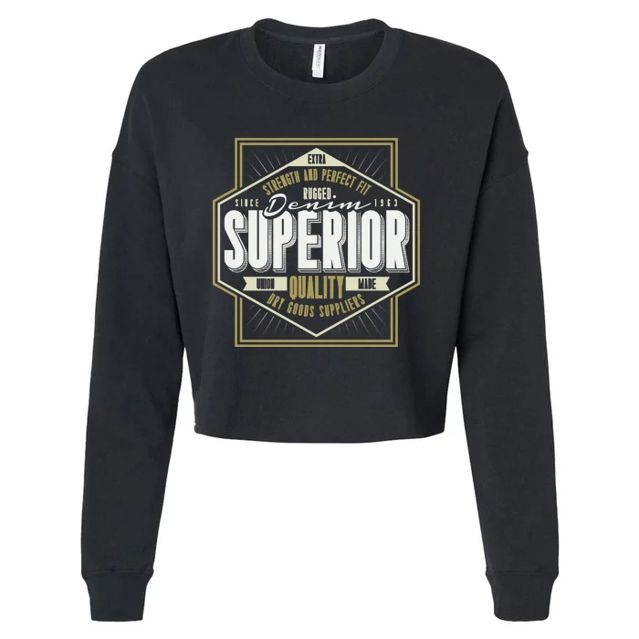 Strength And Perfect Superior Cropped Pullover Crew