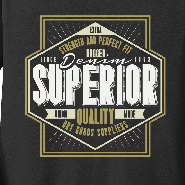 Strength And Perfect Superior Kids Long Sleeve Shirt