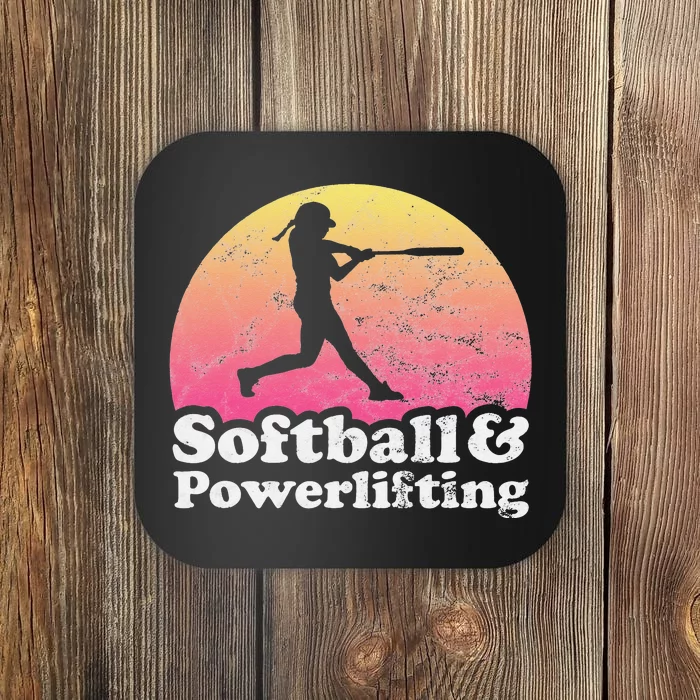 Softball and Powerlifting  Powerlifter Coaster