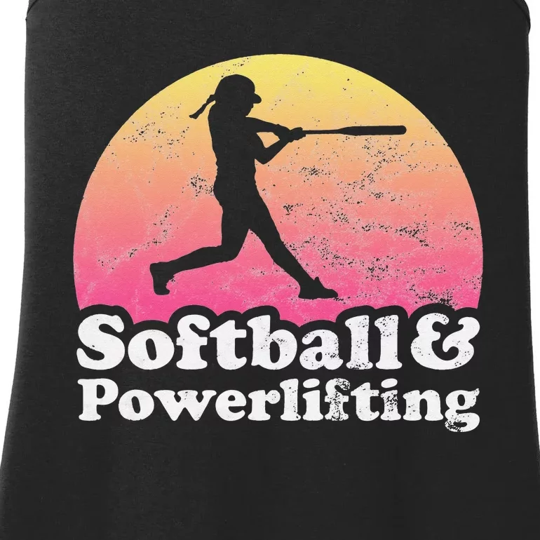 Softball and Powerlifting  Powerlifter Ladies Essential Tank