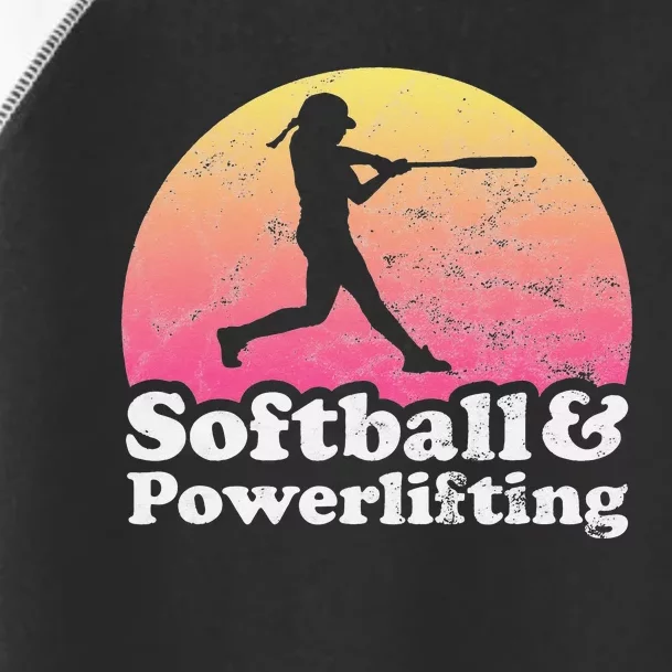 Softball and Powerlifting  Powerlifter Toddler Fine Jersey T-Shirt