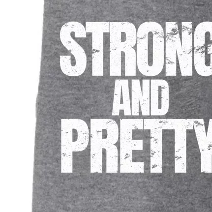 Strong And Pretty Work Out Gym Never Stop Training Cool Gift Doggie 3-End Fleece Hoodie