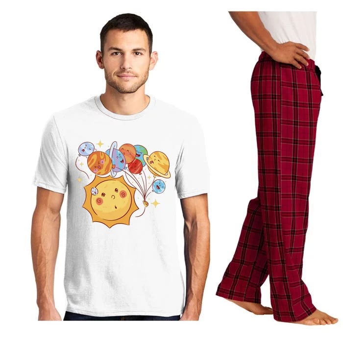 Sun And Planets Cute Galaxy Pajama Set