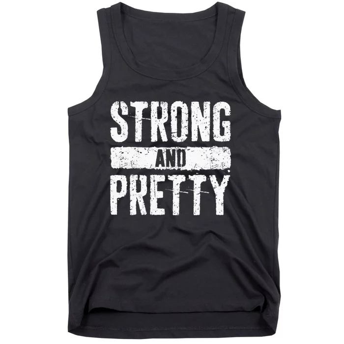 Strong And Pretty Strongman Gym Workout Tank Top