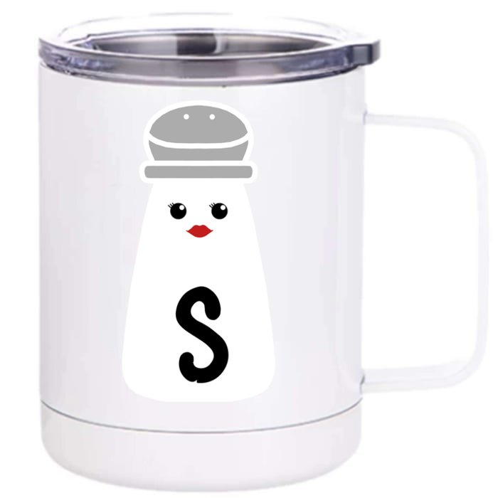 Salt And Pepper Costume Matching Friend Suits Gift Front & Back 12oz Stainless Steel Tumbler Cup