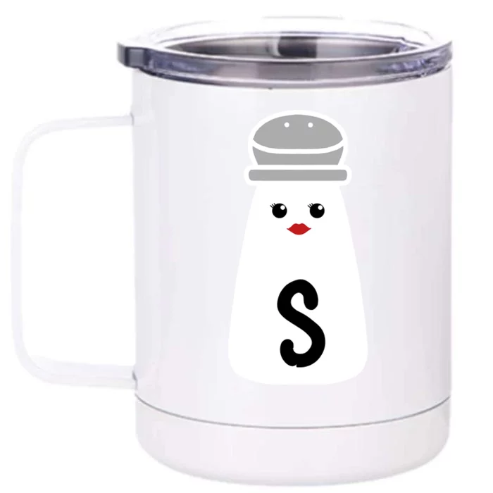 Salt And Pepper Costume Matching Friend Suits Gift Front & Back 12oz Stainless Steel Tumbler Cup