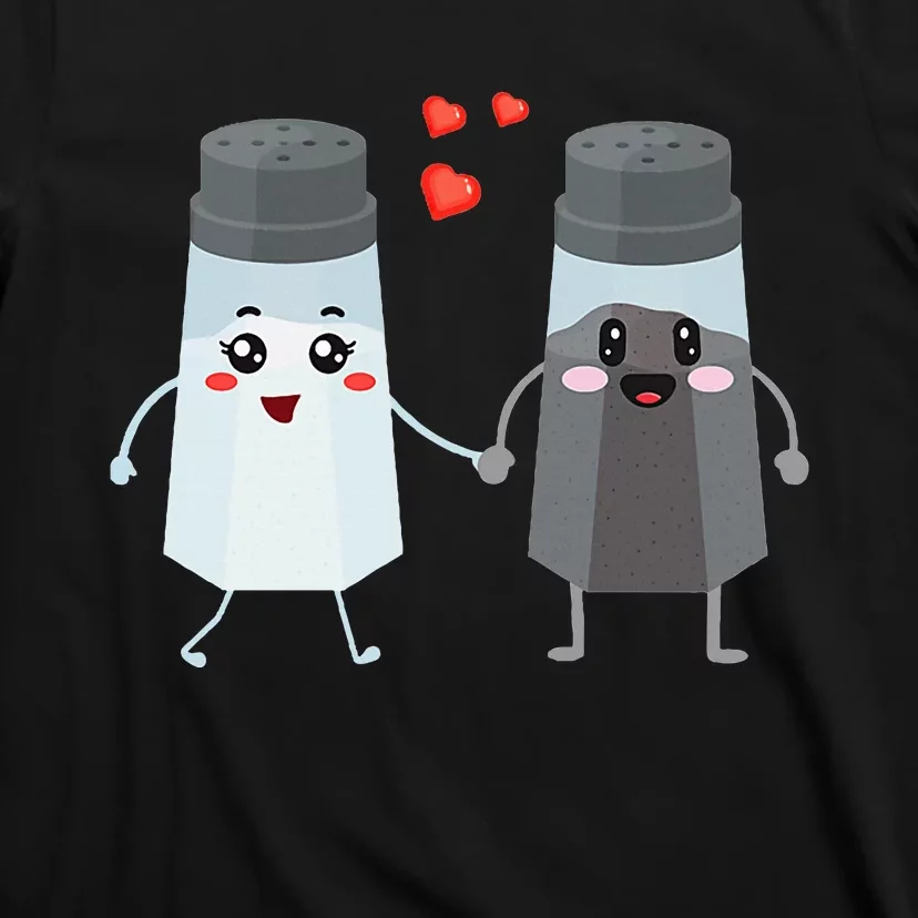 Salt And Pepper Shaker Couple Gift For Chefs And Cooks T-Shirt