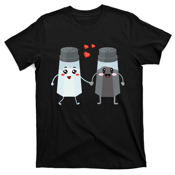 Salt And Pepper Shaker Couple Gift For Chefs And Cooks T-Shirt