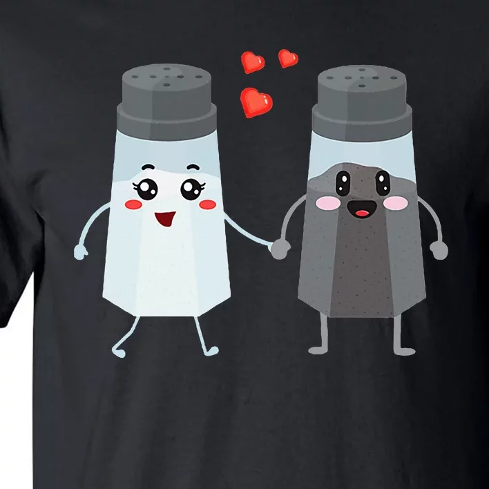 Salt And Pepper Shaker Couple Gift For Chefs And Cooks Tall T-Shirt