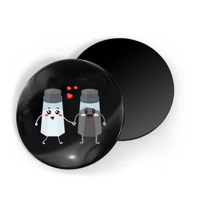 Salt And Pepper Shaker Couple Gift For Chefs And Cooks Magnet