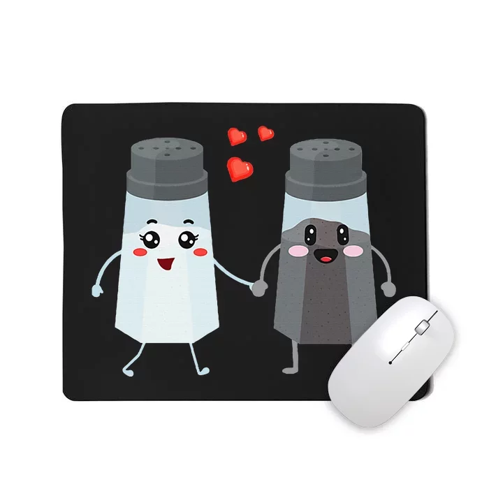 Salt And Pepper Shaker Couple Gift For Chefs And Cooks Mousepad