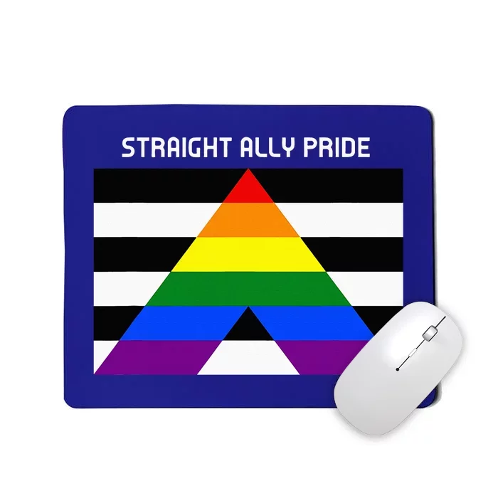 Straight Ally Pride Flag For Any Proud Heterosexual Ally Mousepad