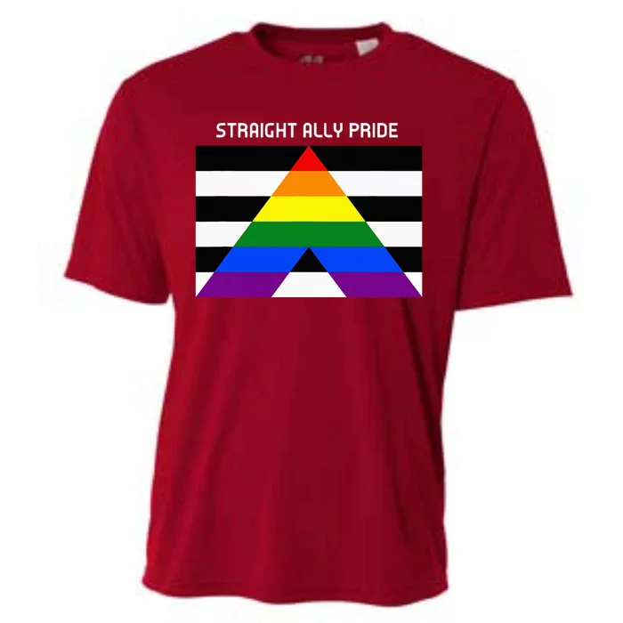 Straight Ally Pride Flag For Any Proud Heterosexual Ally Cooling Performance Crew T-Shirt