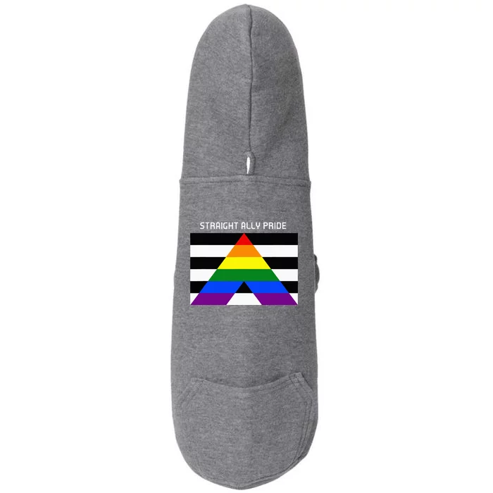 Straight Ally Pride Flag For Any Proud Heterosexual Ally Doggie 3-End Fleece Hoodie