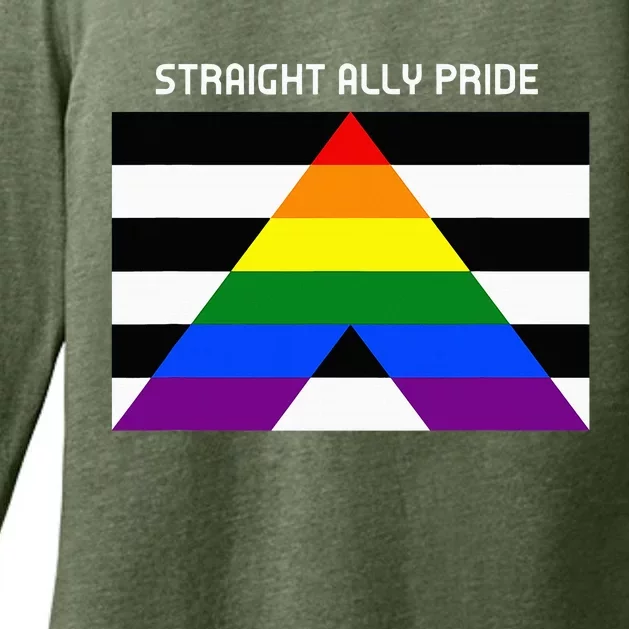 Straight Ally Pride Flag For Any Proud Heterosexual Ally Womens CVC Long Sleeve Shirt