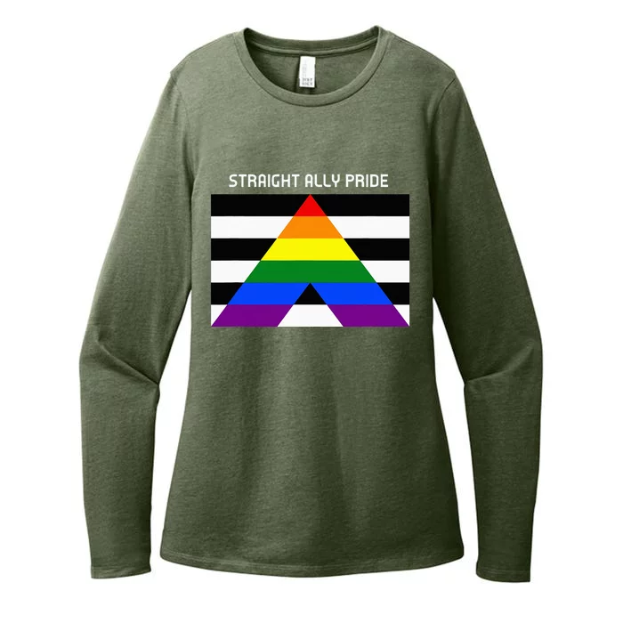 Straight Ally Pride Flag For Any Proud Heterosexual Ally Womens CVC Long Sleeve Shirt