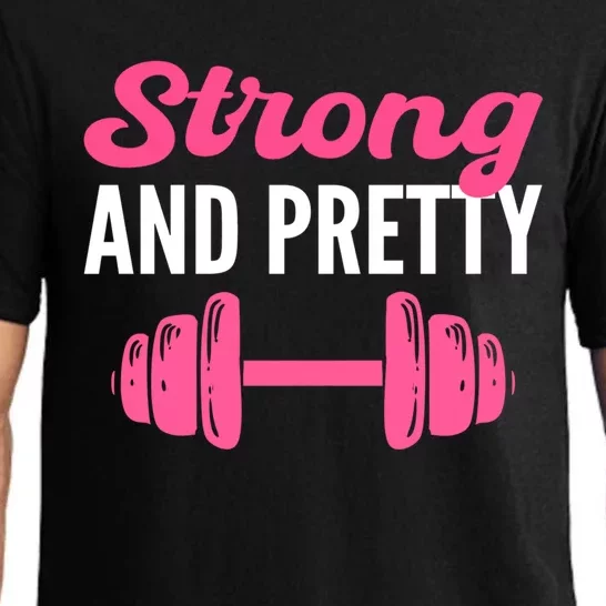 Strong And Pretty Fitness Coach Meaningful Gift Pajama Set