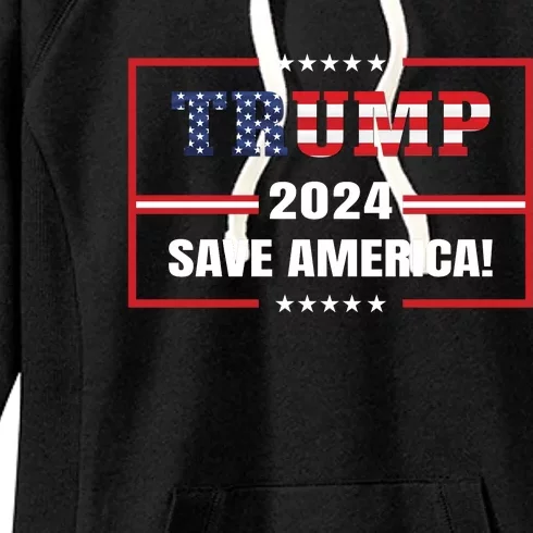 Save America Patriotic Theme Women's Fleece Hoodie