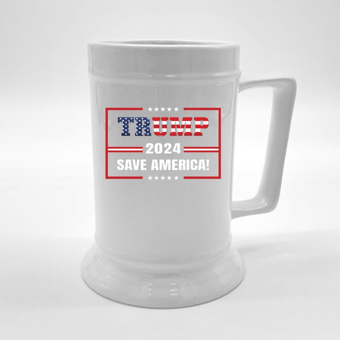 Save America Patriotic Theme Front & Back Beer Stein