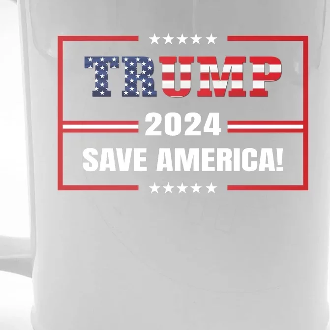 Save America Patriotic Theme Front & Back Beer Stein