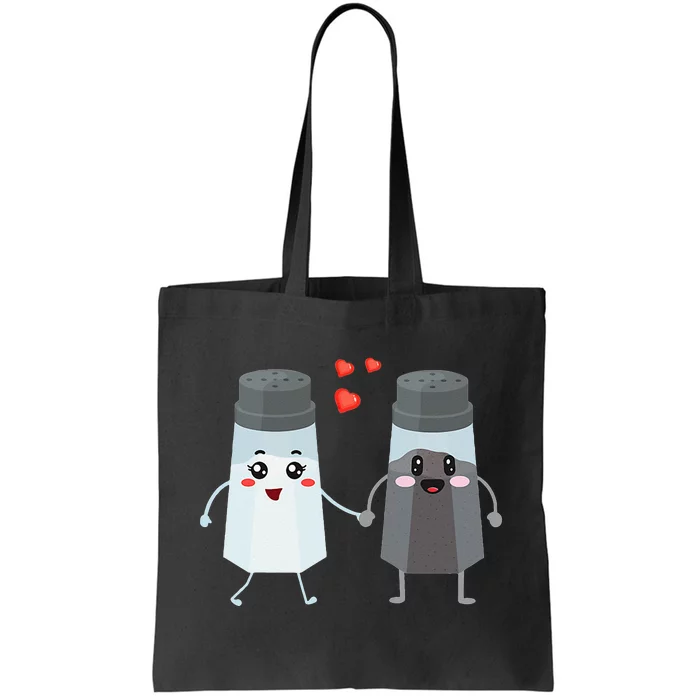 Salt And Pepper Shaker Couple Gift For Chefs And Cooks Tote Bag