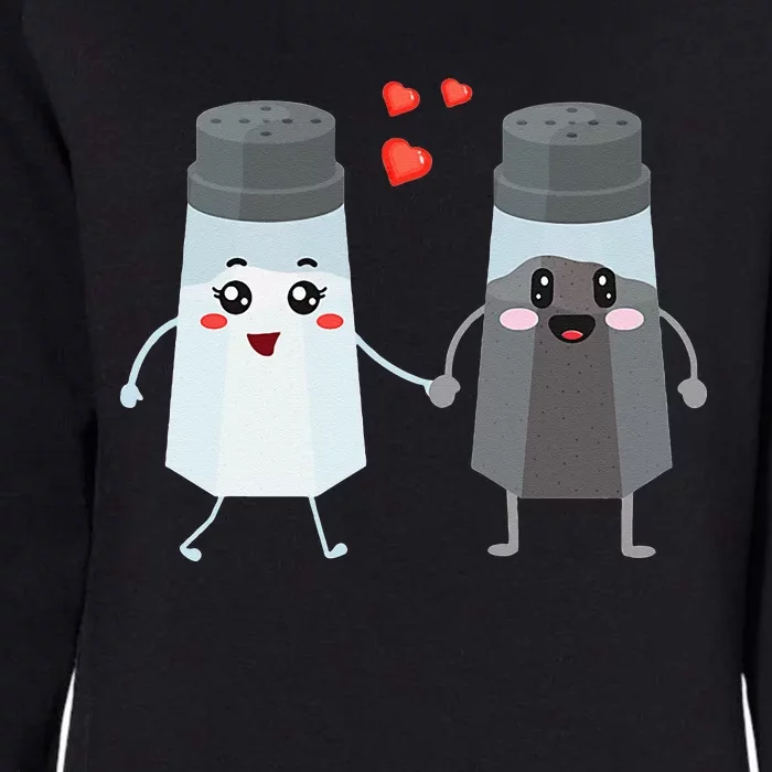 Salt And Pepper Shaker Couple Gift For Chefs And Cooks Womens California Wash Sweatshirt