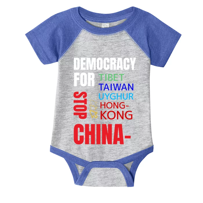 Support And Protest For Taiwan Democracy And Independence Great Gift Infant Baby Jersey Bodysuit