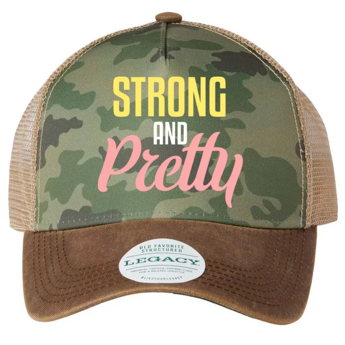 Strong And Pretty Funny Gift Legacy Tie Dye Trucker Hat