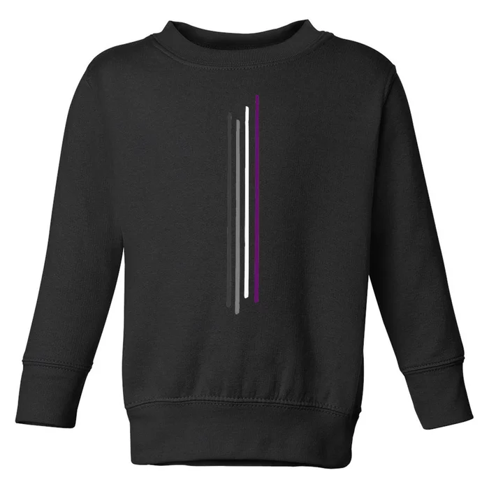 Subtle Asexual Pride Flag Pride Month Toddler Sweatshirt