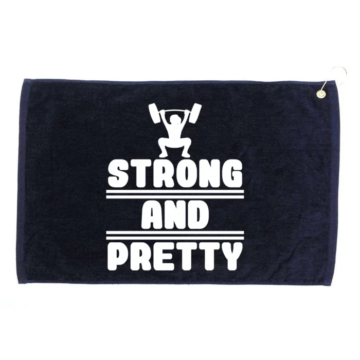 Strong And Pretty Cool Perfect Empowert Gift Grommeted Golf Towel