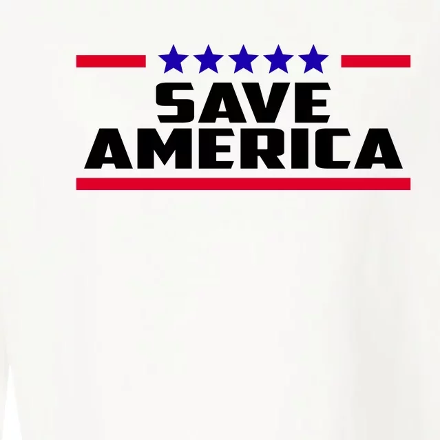 Save America Political Election Cropped Pullover Crew