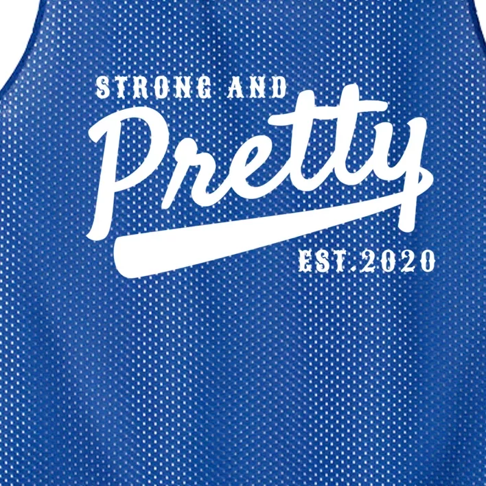 Strong And Pretty Gift Mesh Reversible Basketball Jersey Tank