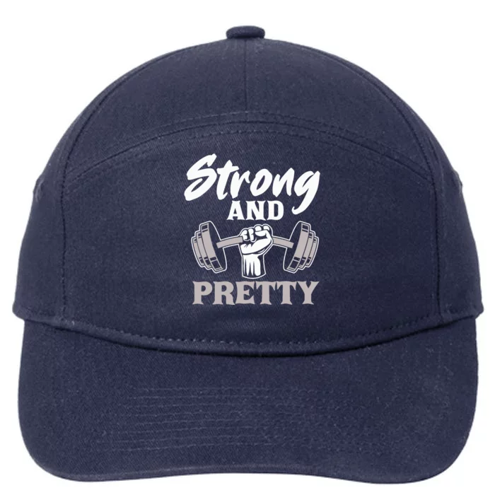 Strong And Pretty Gym Fitness Sport Bodybuilding 7-Panel Snapback Hat