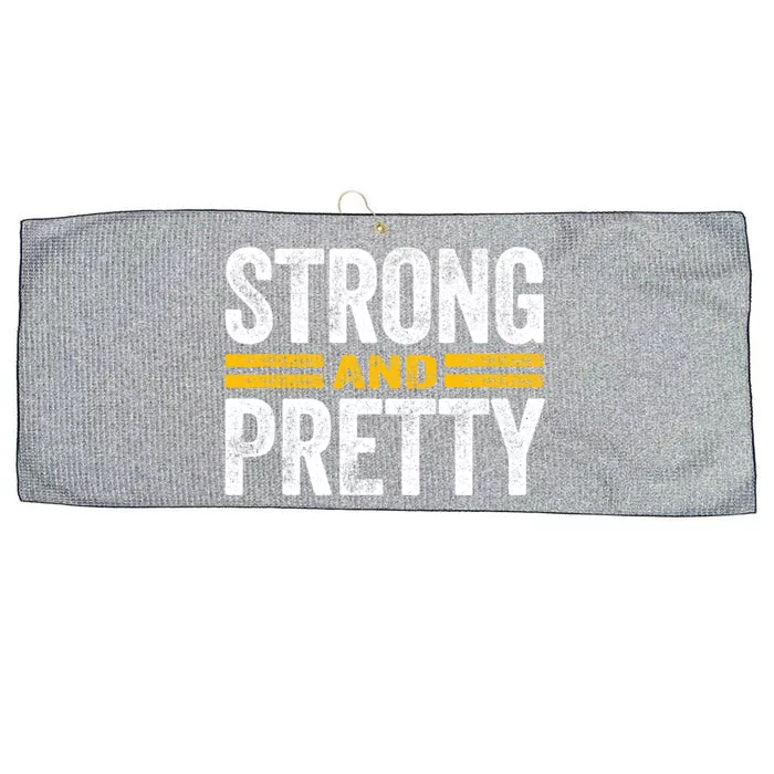 Strong And Pretty Gift Strong And Pretty Gift Great Gift Large Microfiber Waffle Golf Towel