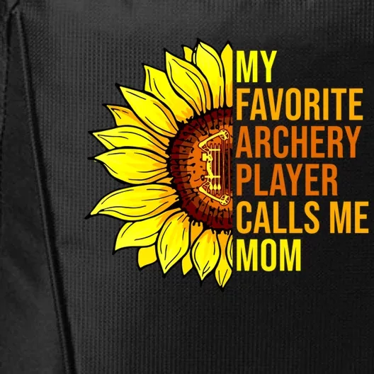 Sunflower Archery Player Calls Me Mom Mothers Day Great Gift City Backpack