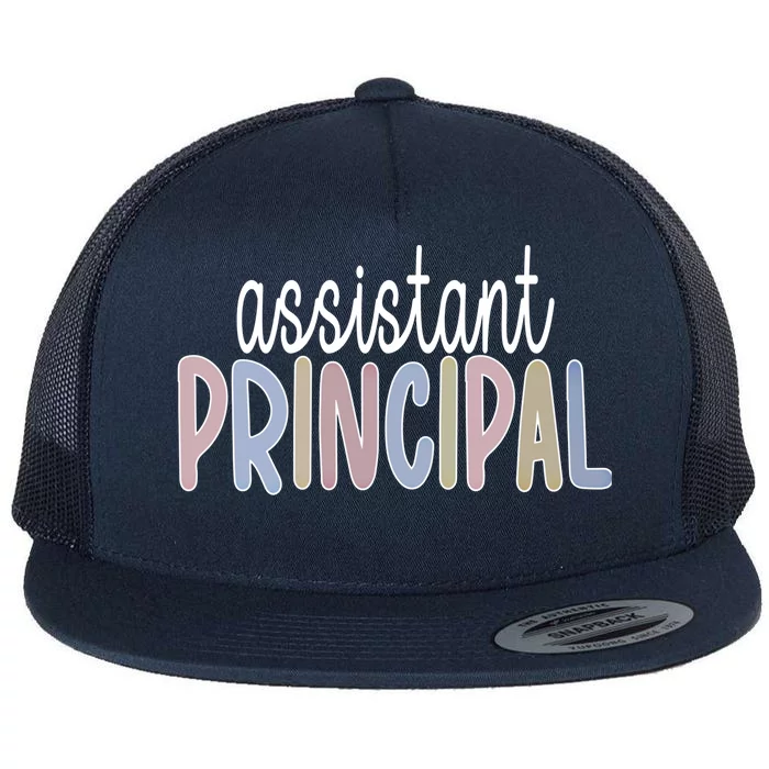 School Assistant Principal Appreciation Meaningful Gift Flat Bill Trucker Hat