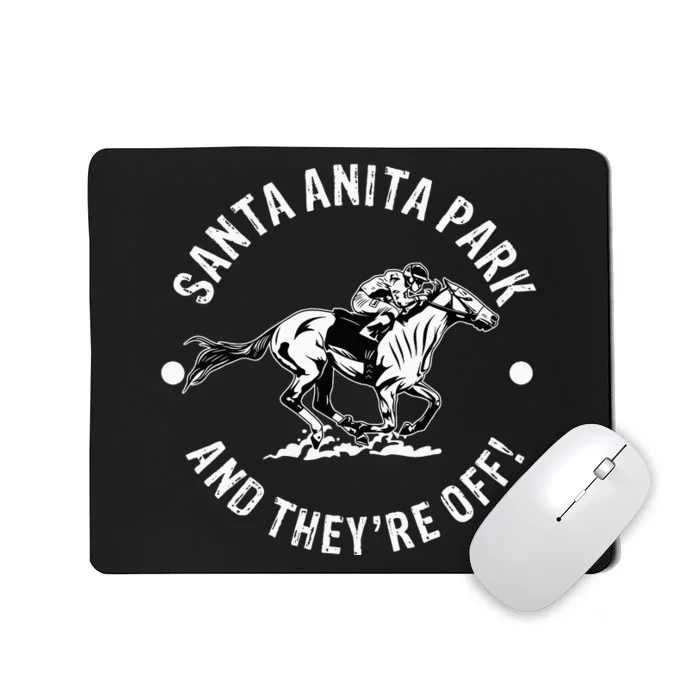 Santa Anita Park Racetrack Horse Racing Equestrian Mousepad