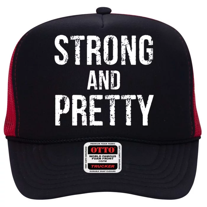 Strong And Pretty Gift High Crown Mesh Trucker Hat