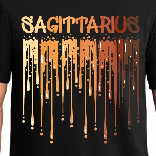 Sagittarius Afro Queen Black Zodiac Birthday Great Gift Pajama Set