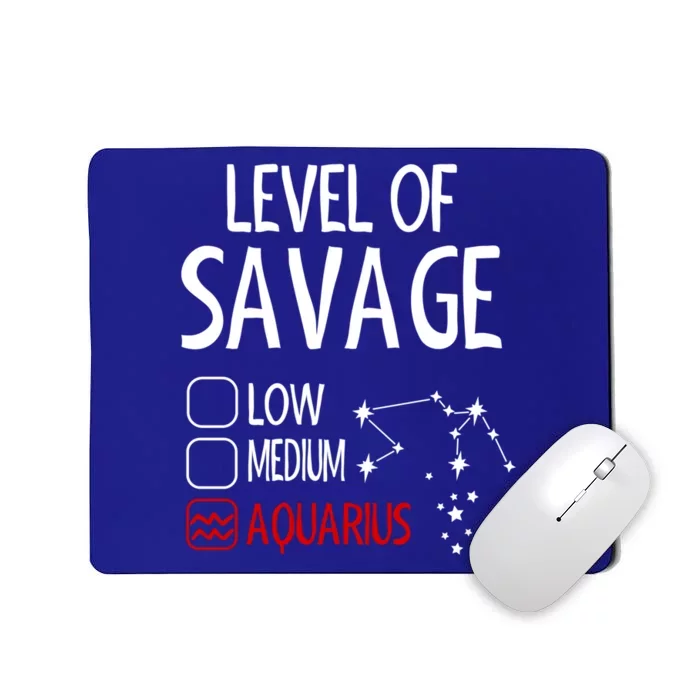 Savage Aquarius Queen Zodiac Birthday Print Cute Gift Mousepad