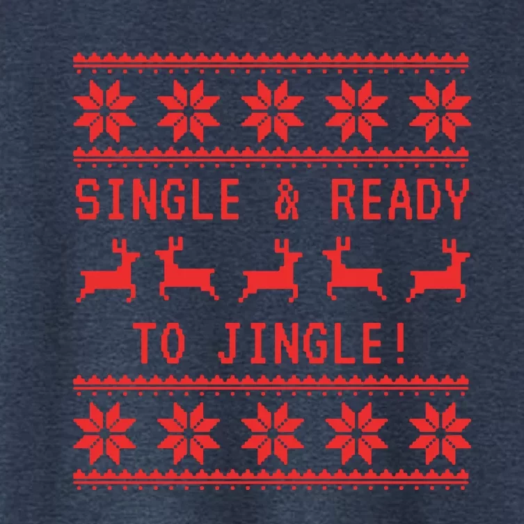 Single And Ready To Jingle Women's Crop Top Tee